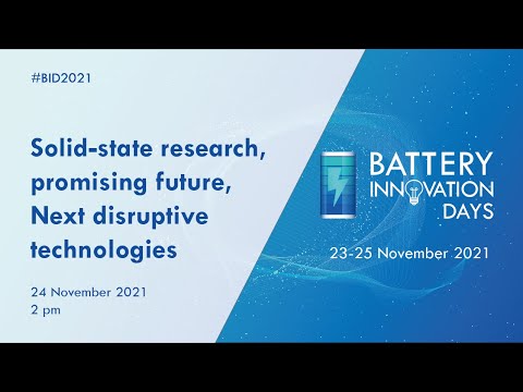 BID2021 - Day2 - Solid-state research, promising future, Next disruptive technologies