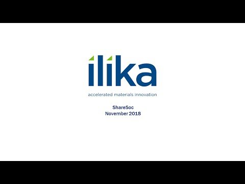 Ilika (IKA) ShareSoc presentation November 2018